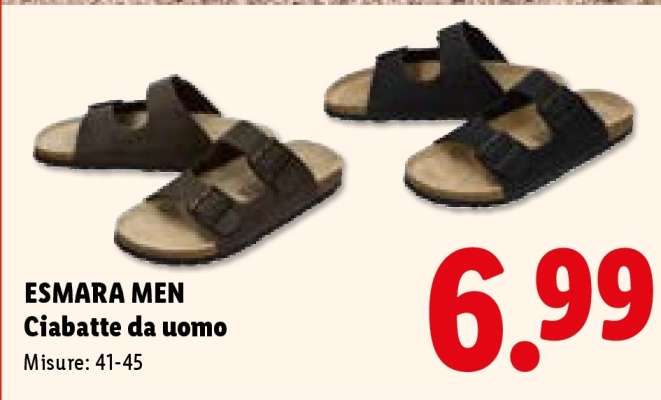 ESMARA MEN Ciabatte da uomo
