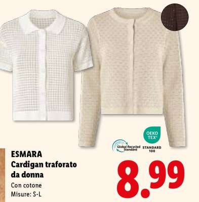 ESMARA Cardigan traforato da donna