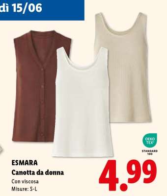 ESMARA Canotta da donna