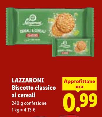 LAZZARONI Biscotto classico ai cereali