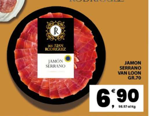 JAMON SERRANO VAN LOON GR.70