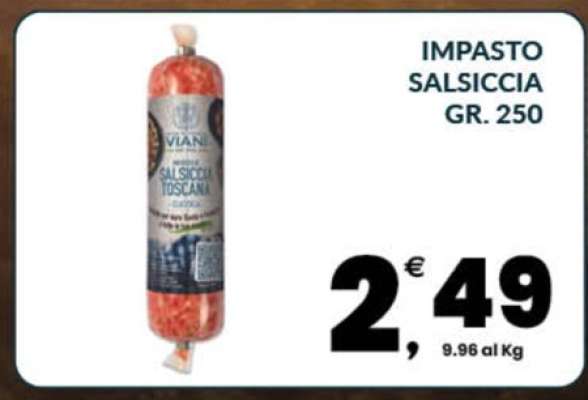 IMPASTO SALSICCIA GR. 250