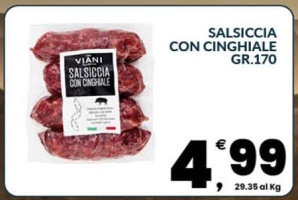 SALSICCIA CON CINGHIALE GR.170