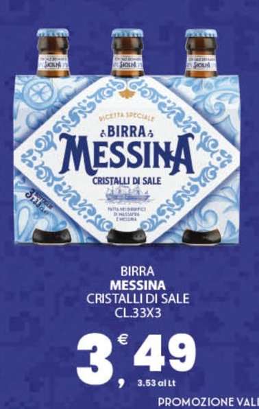 BIRRA MESSINA CRISTALLI DI SALE CL.33X3