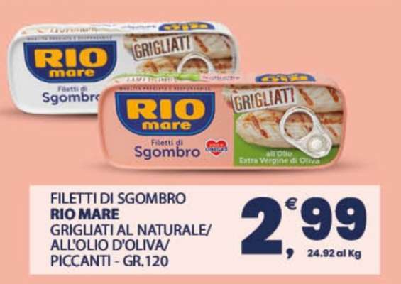 Filetti di sgombro Rio Mare