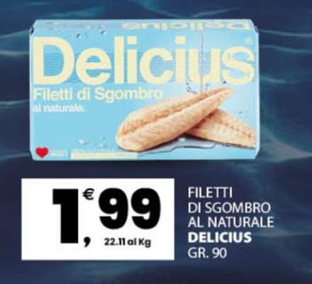FILETTI DI SGOMBRO AL NATURALE DELICIUS
