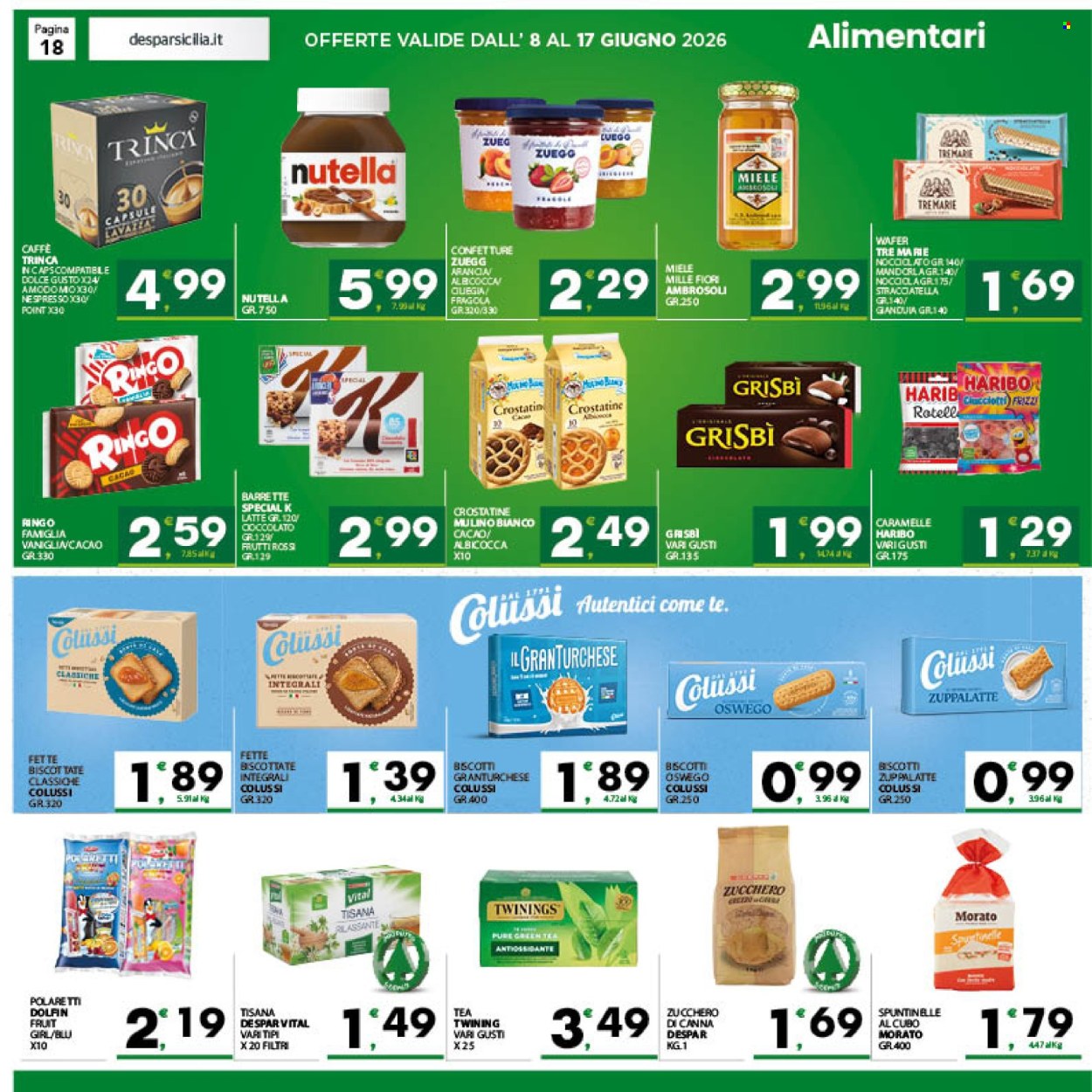 Volantino Eurospar - 8/6/2026 - 17/6/2026. Pagina 18