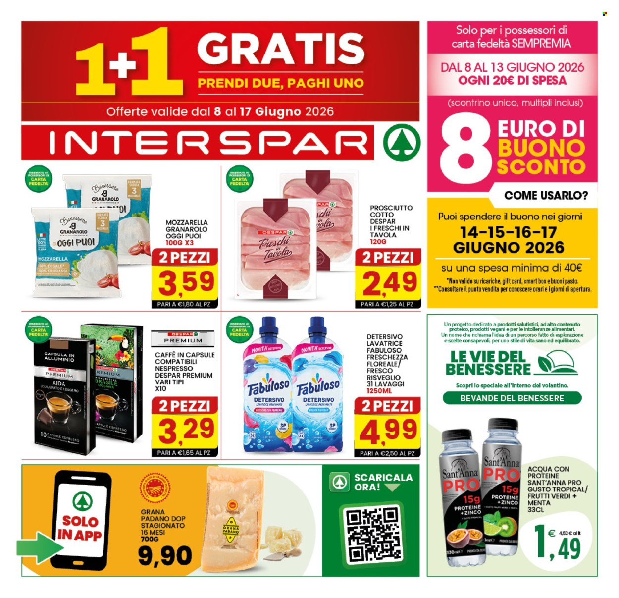 Volantino Interspar - 8/6/2026 - 17/6/2026. Pagina 1