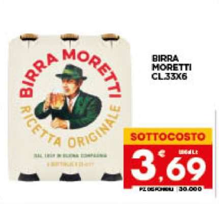 BIRRA MORETTI CL.33X6