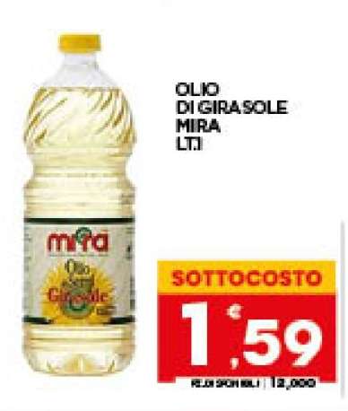 OLIO DI GIRASOLE MIRA LT.1