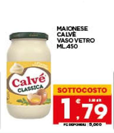 MAIONESE CALVE VASO VETRO ML.450