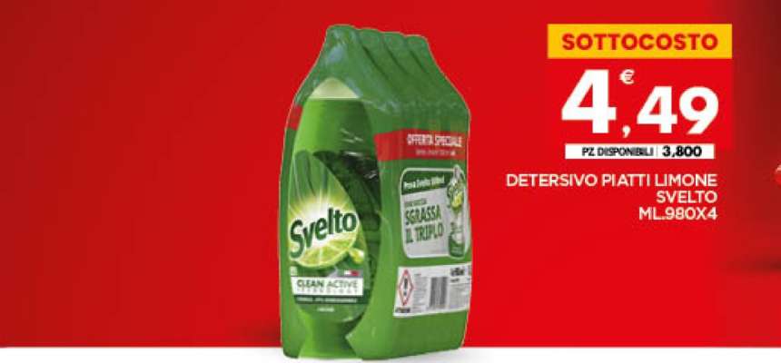 DETERSIVO PIATTI LIMONE SVELTO