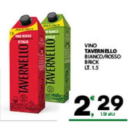 VINO TAVERNELLO BIANCO/ROSSO BRICK