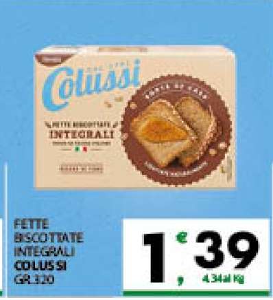 FETTE BISCOTTATE INTEGRALI COLLUSI