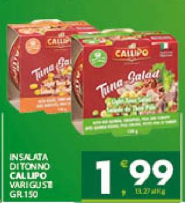 INSALATA DI TONNO CALLIPO