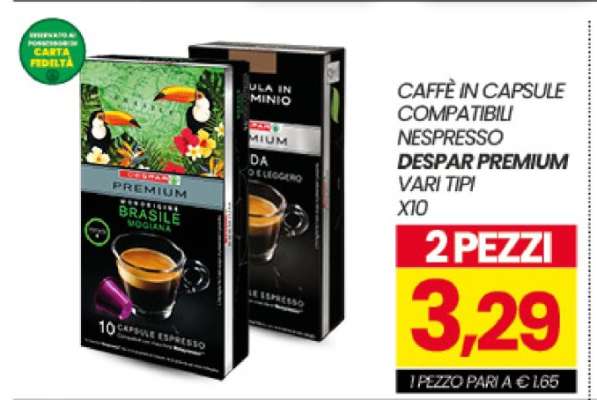CAFFÈ IN CAPSULE COMPATIBILI NESPRESSO