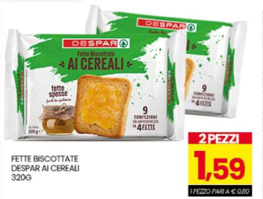 FETTE BISCOTTATE DESPAR AI CEREALI