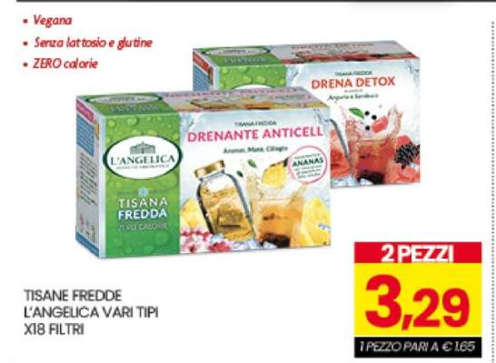 TISANE FREDDE L'ANGELICA VARI TIPI