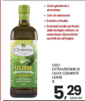 OLIO EXTRAVERGINE DI OLIVA CLEMENTE ULISSE