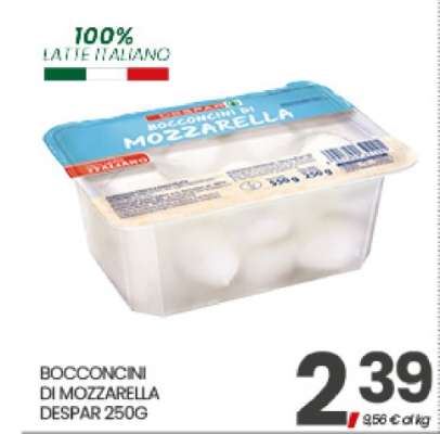 BOCCONCINI DI MOZZARELLA DESPAR 250G