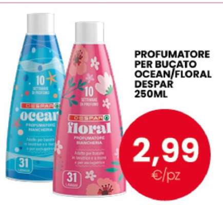 PROFUMATORE PER BUCATO OCEAN/FLORAL DESPAR 250ML