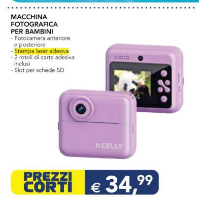 MACCHINA FOTOGRAFICA PER BAMBINI