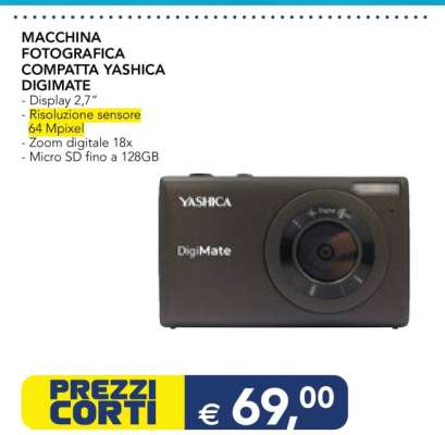 MACCHINA FOTOGRAFICA COMPATTA YASHICA DIGIMATE