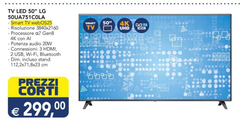 TV LED 50" LG 50UQ751C0LA