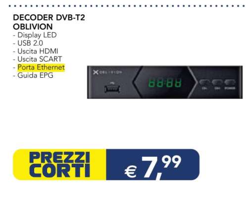 DECODER DVB-T2 OBLIVION
