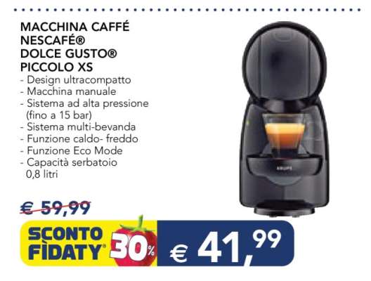 MACCHINA CAFFÈ NESCAFÉ® DOLCE GUSTO® PICCOLO XS