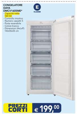 CONGELATORE DAYA DMCV1605ME