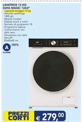 LAVATRICE 12 KG DAYA MAGIC 12A3