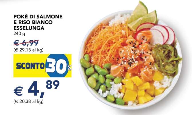 POKÈ DI SALMONE E RISO BIANCO ESSELUNGA