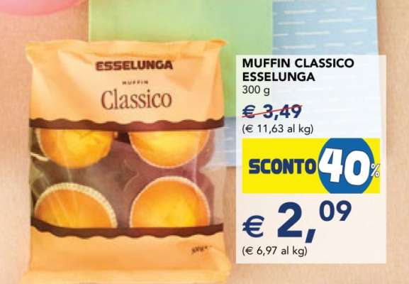MUFFIN CLASSICO ESSELUNGA
