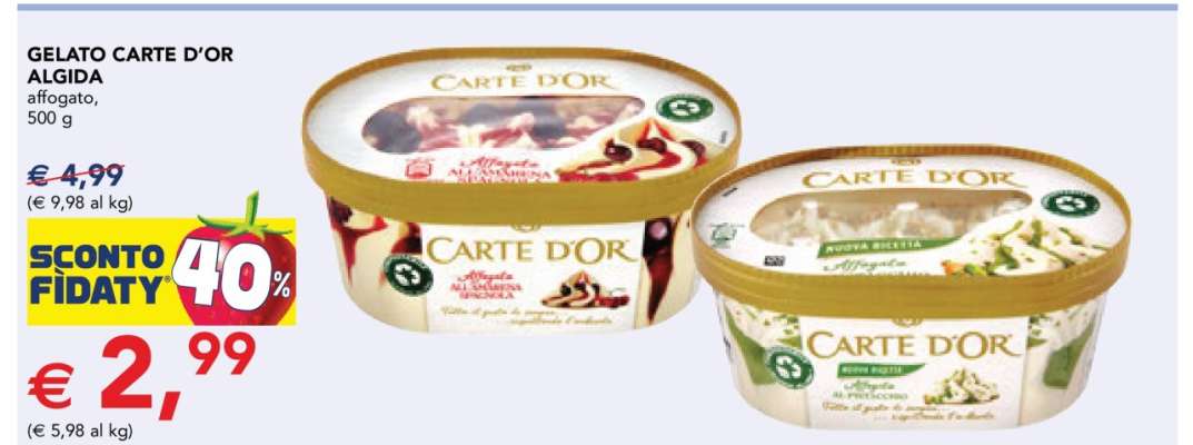 Gelato Carte D'Or Algida