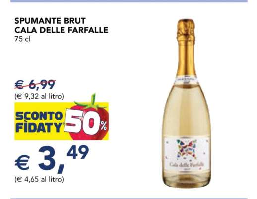 SPUMANTE BRUT CALA DELLE FARFALLE 75 cl