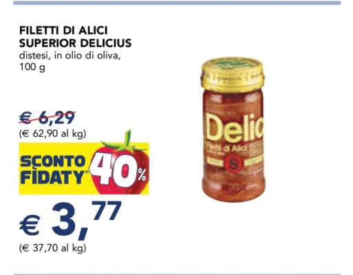 Filetti di Alici Superior Delicius