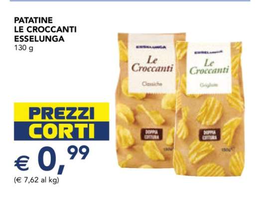 PATATINE LE CROCCANTI ESSELUNGA