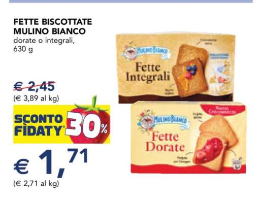 Fette Biscottate Mulino Bianco
