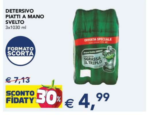 DETERSIVO PIATTI A MANO SVELTO