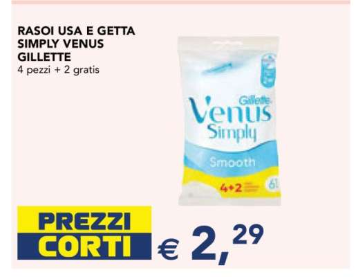 RASOI USA E GETTA SIMPLY VENUS GILLETTE