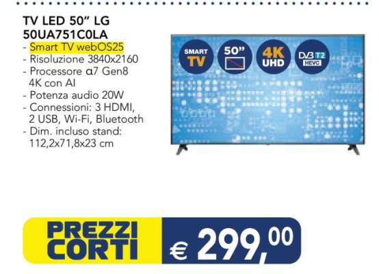 TV LED 50” LG 50UA751COLA