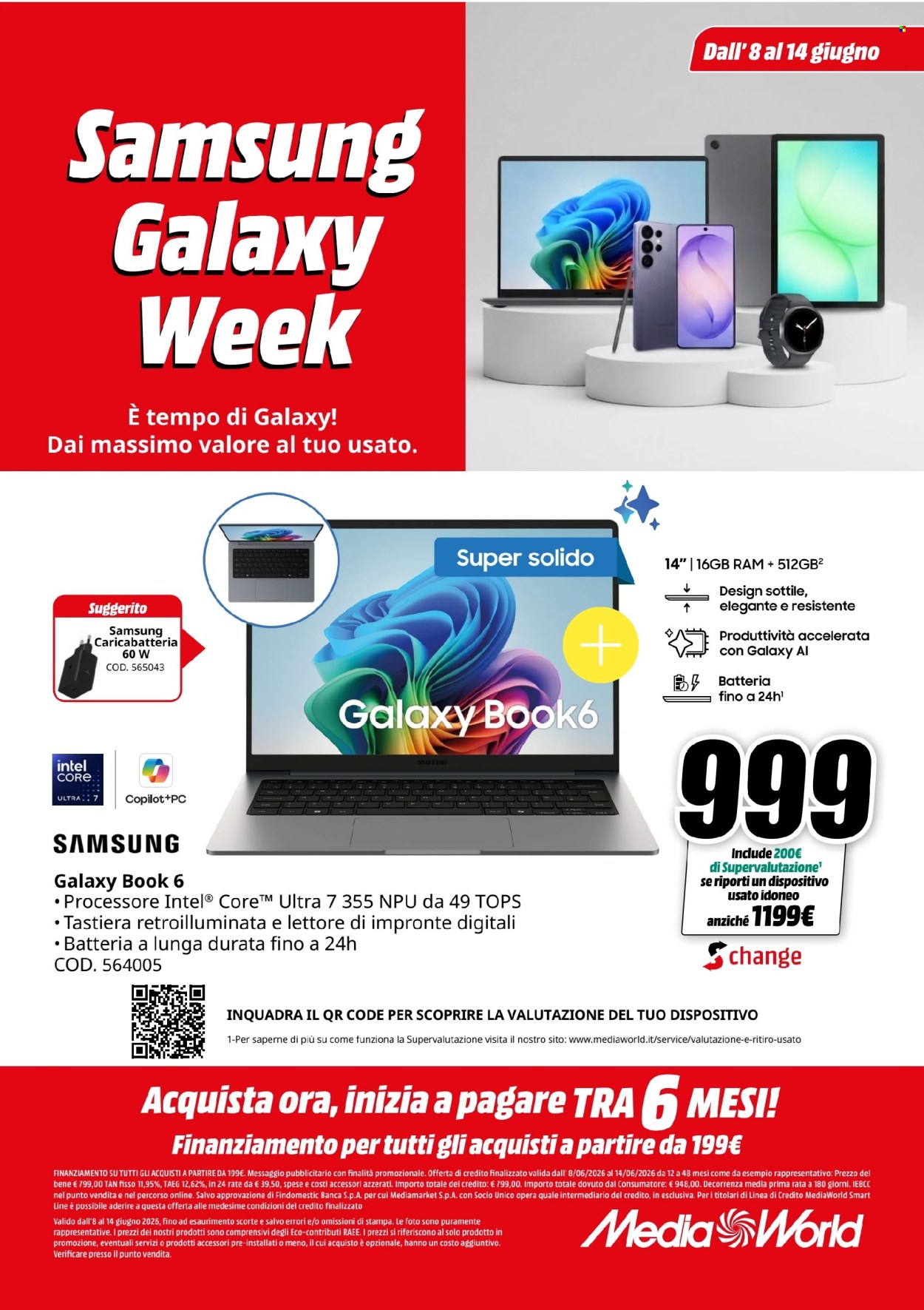 Volantino MediaWorld - 8/6/2026 - 14/6/2026. Pagina 1