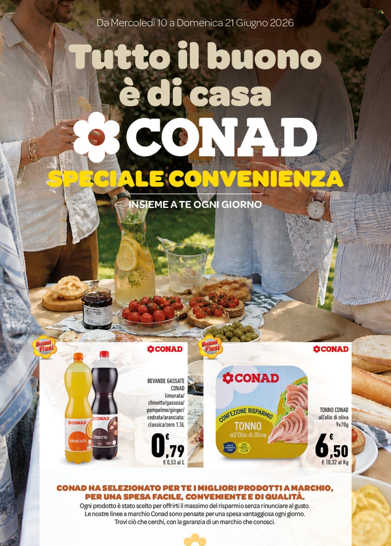 Volantino Conad - 10/6/2026 - 21/6/2026. Pagina 1