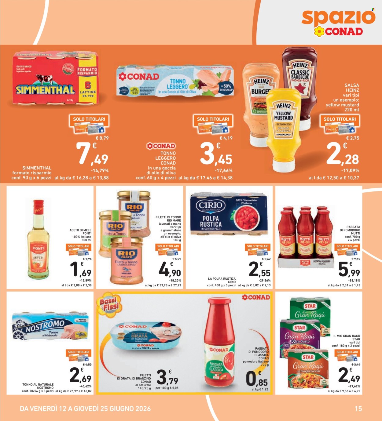 Leták Spazio Conad - 12.6.2026 - 25.6.2026. Strana 15