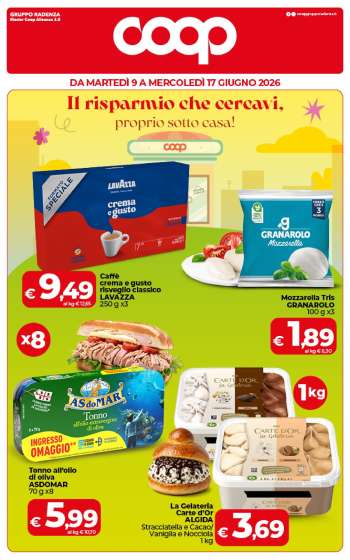 Volantino Coop - 9/6/2026 - 17/6/2026.