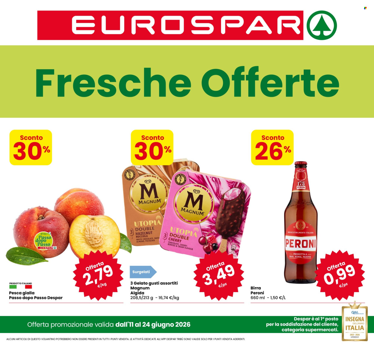 Leták Eurospar - 11.6.2026 - 24.6.2026. Strana 1