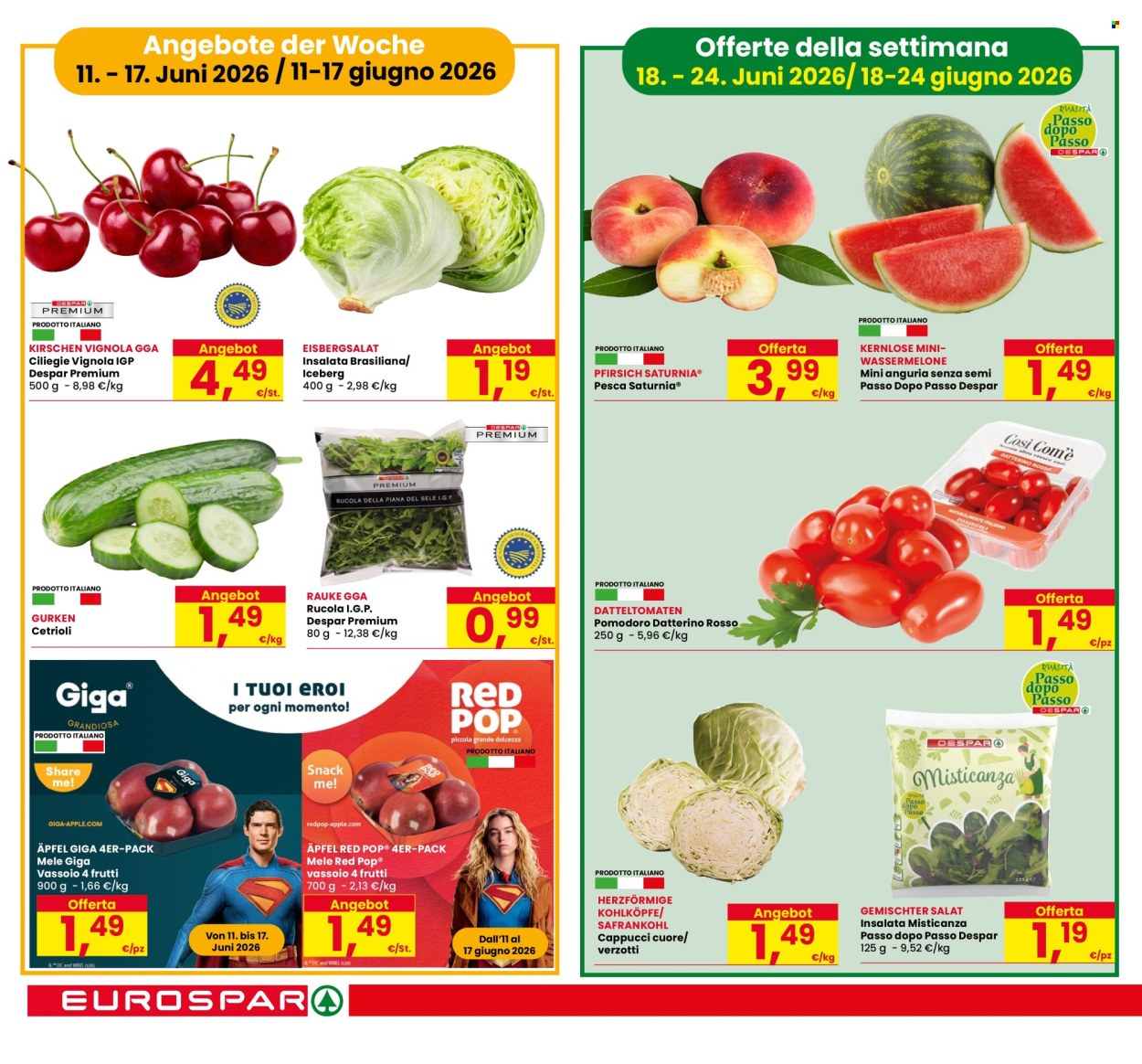 Leták Eurospar - 11.6.2026 - 24.6.2026. Strana 2
