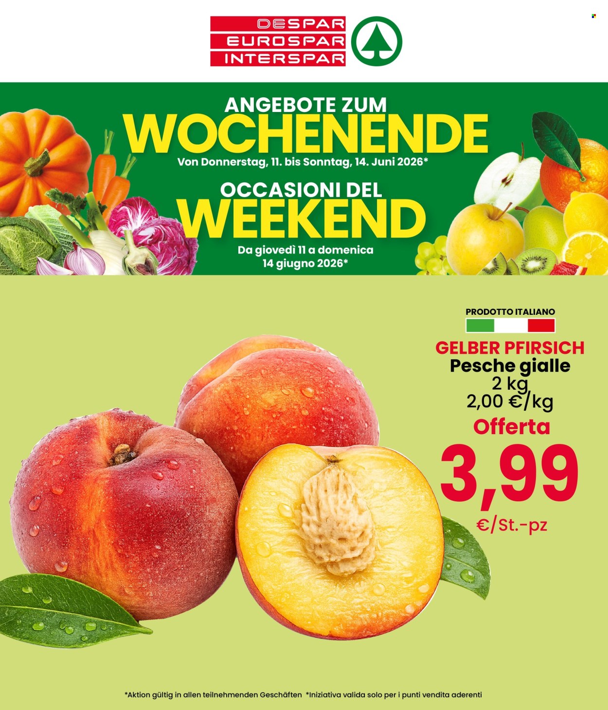 Leták Eurospar - 11.6.2026 - 14.6.2026. Strana 1