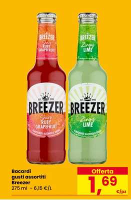 Bacardi gusti assortiti Breezer